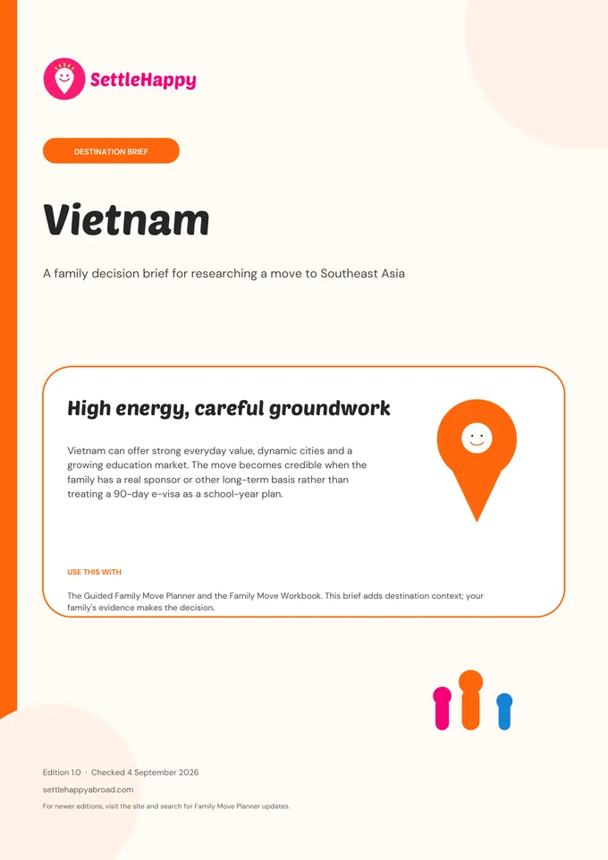 Cover of the Vietnam Family Decision Brief